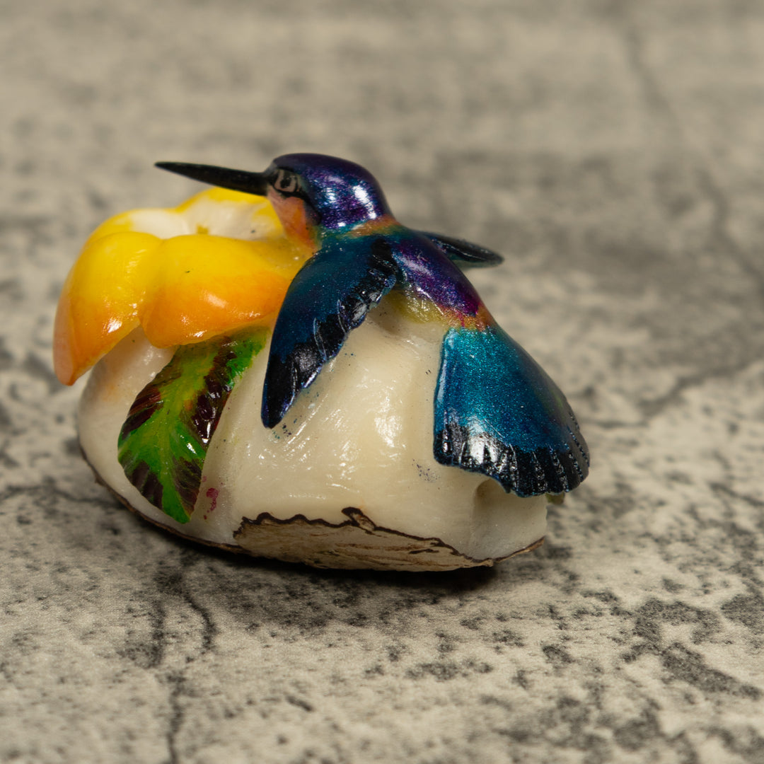 Hummingbird Tagua Carving