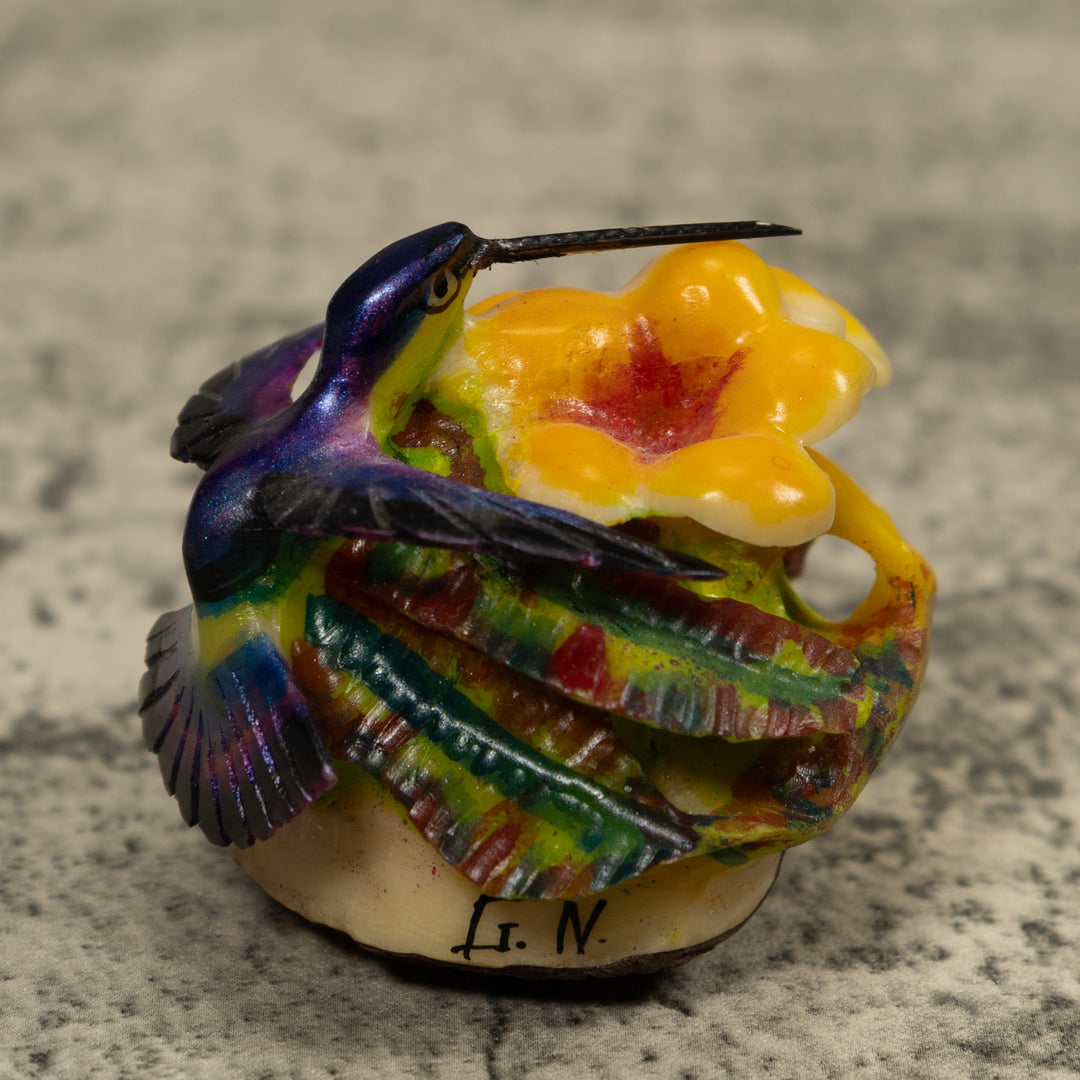Hummingbird Tagua Carving