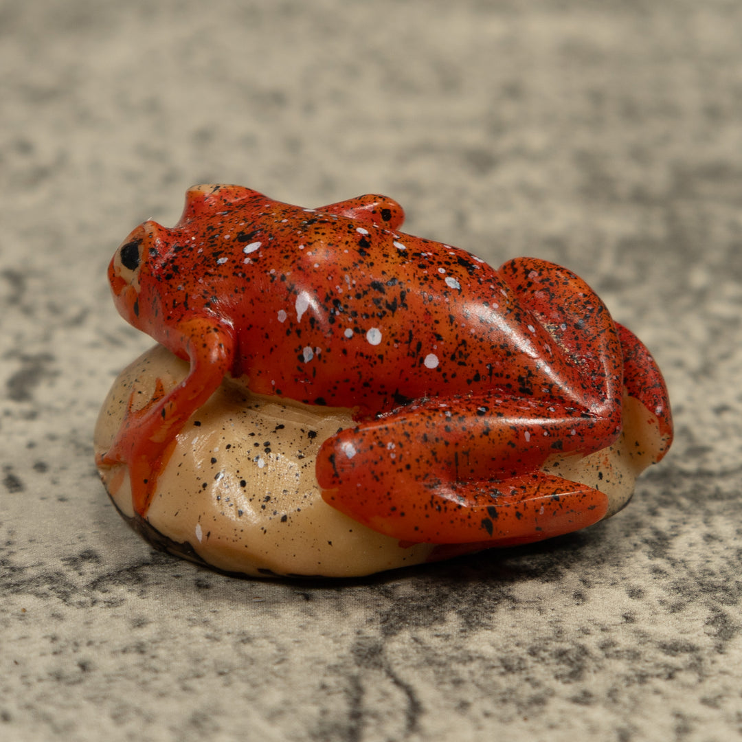 Vintage Frog Tagua Carving