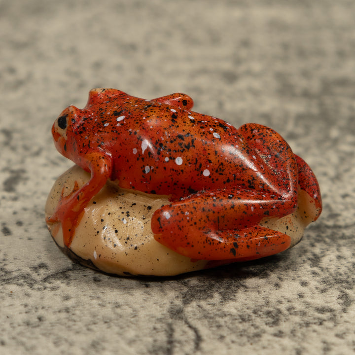 Vintage Frog Tagua Carving