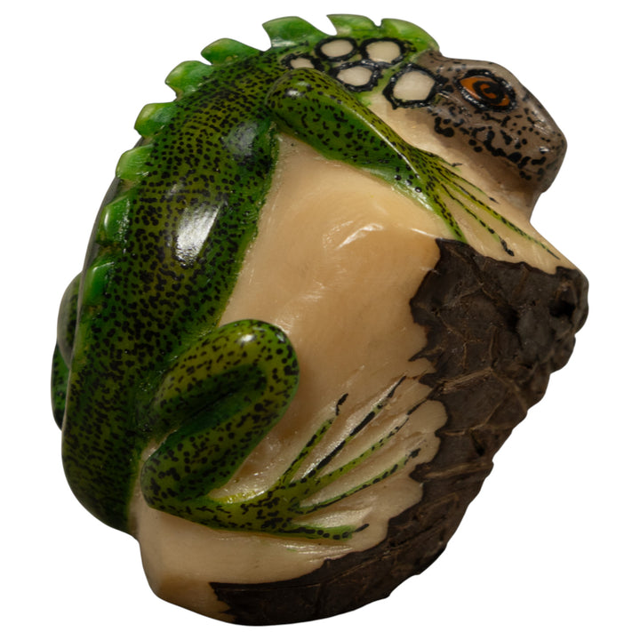 Iguana Lizard Reptile Tagua Carving