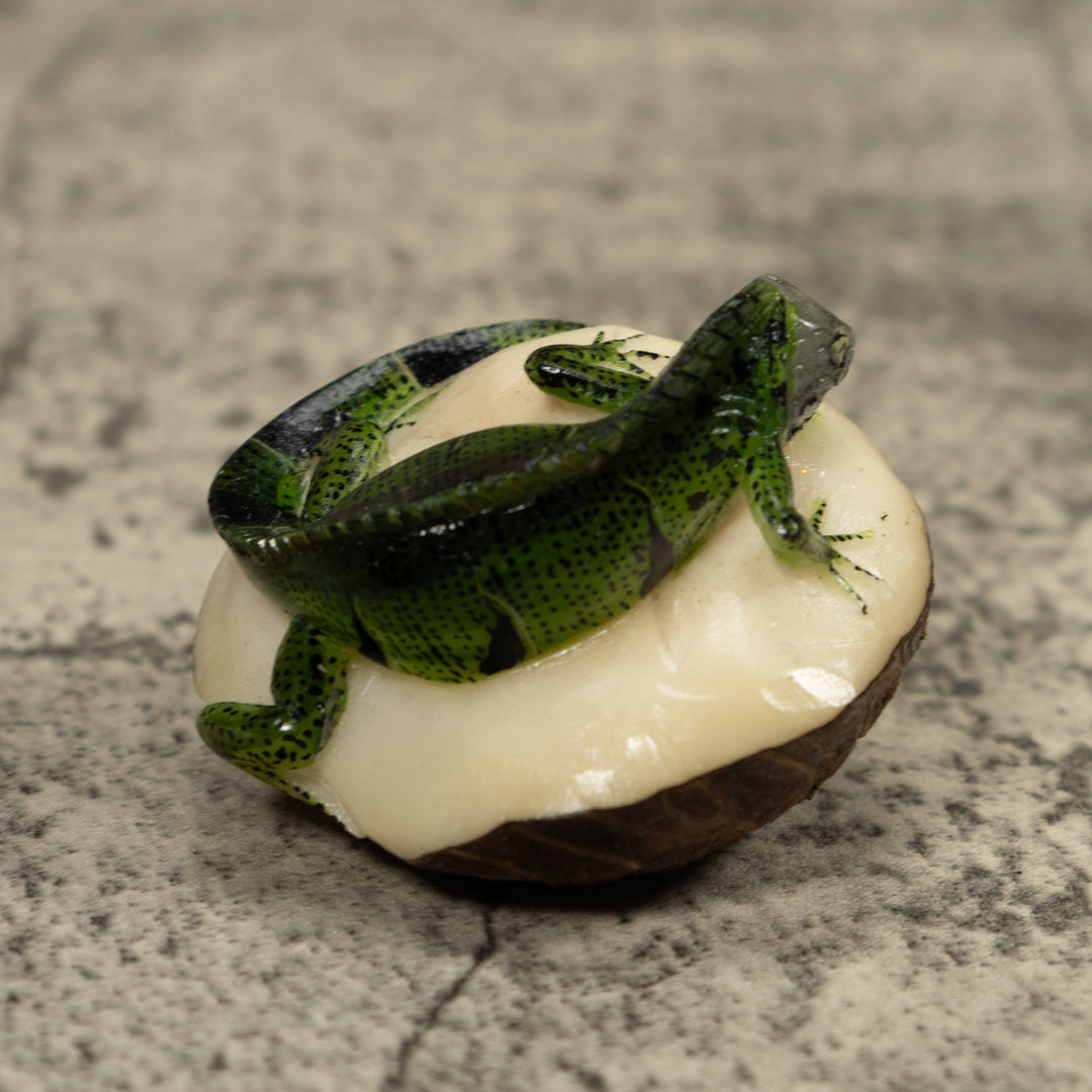 Iguana Lizard Tagua Carving