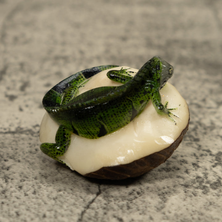 Iguana Lizard Tagua Carving