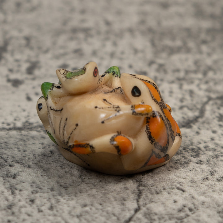 Double Poison Dart Frog Tagua Carving