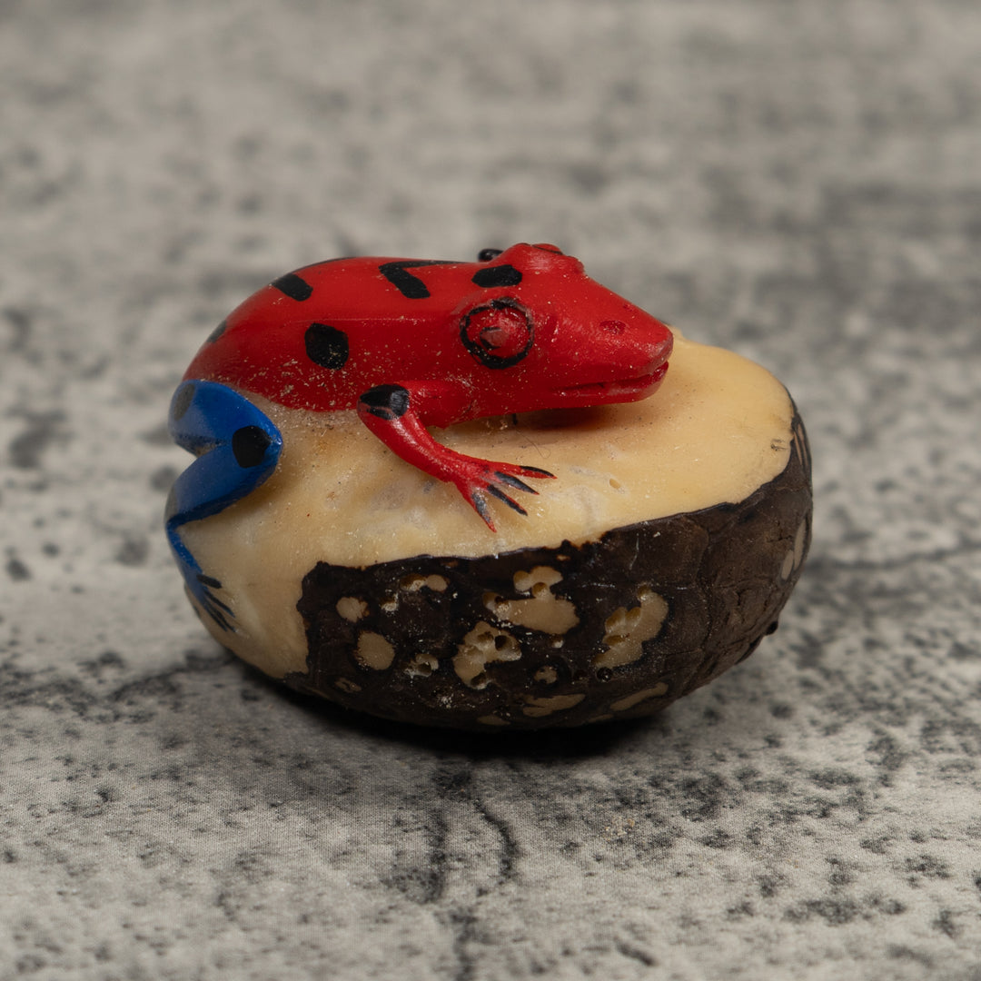 Vintage Frog Tagua Carving
