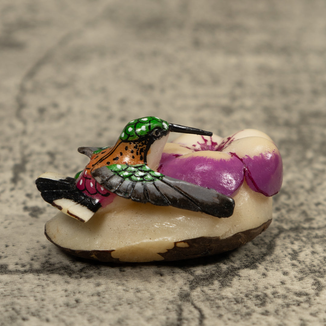 Hummingbird Tagua Carving