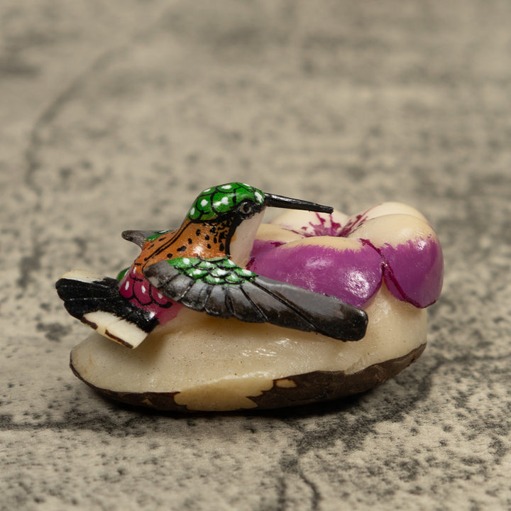 Hummingbird Tagua Carving