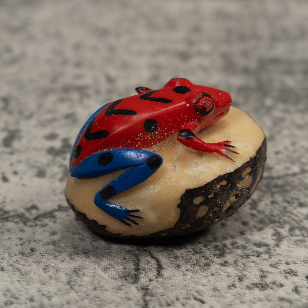 Vintage Frog Tagua Carving