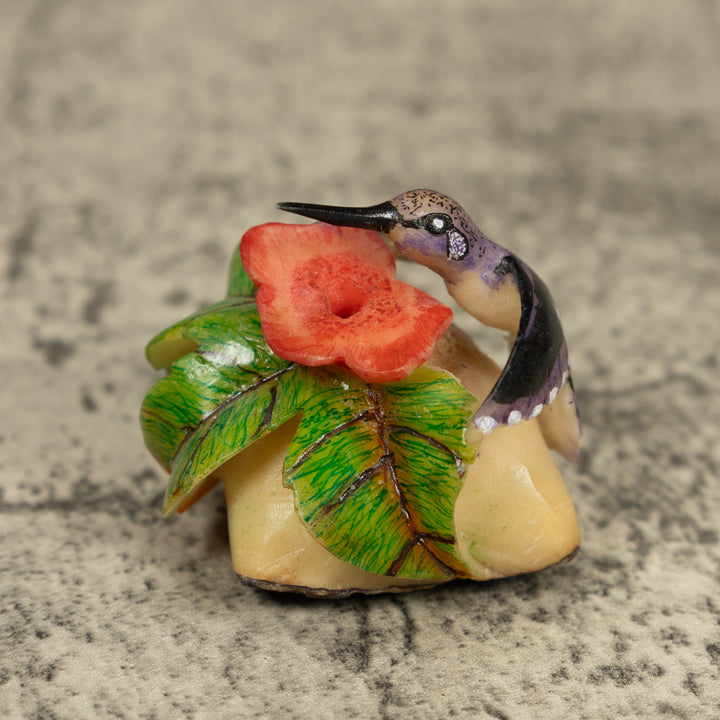 Hummingbird Tagua Carving