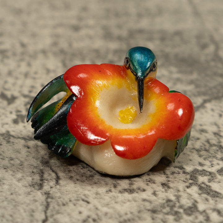 Hummingbird Tagua Carving