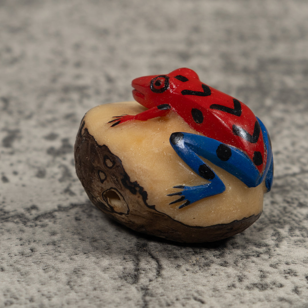 Vintage Frog Tagua Carving