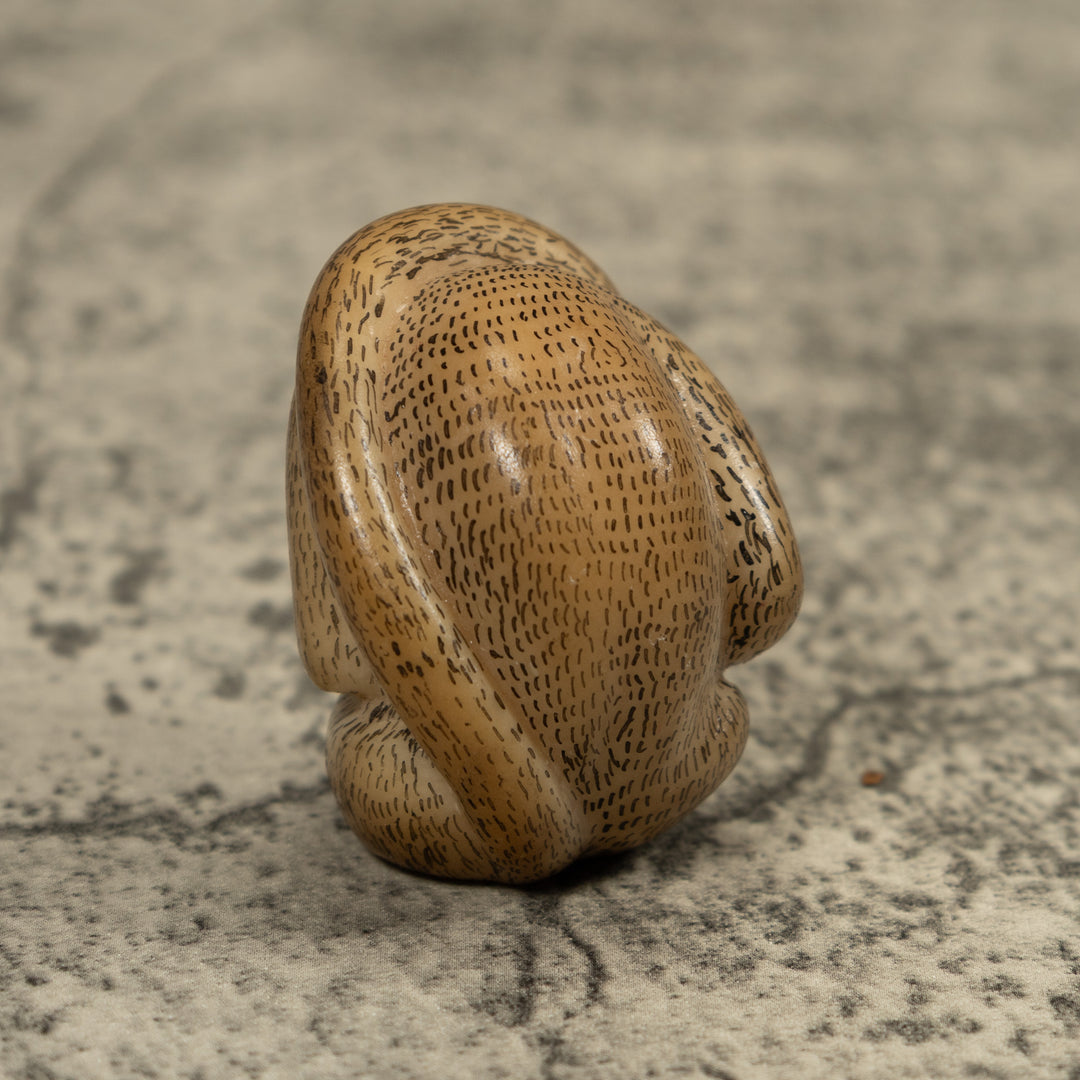 Vintage Monkey Tagua Carving