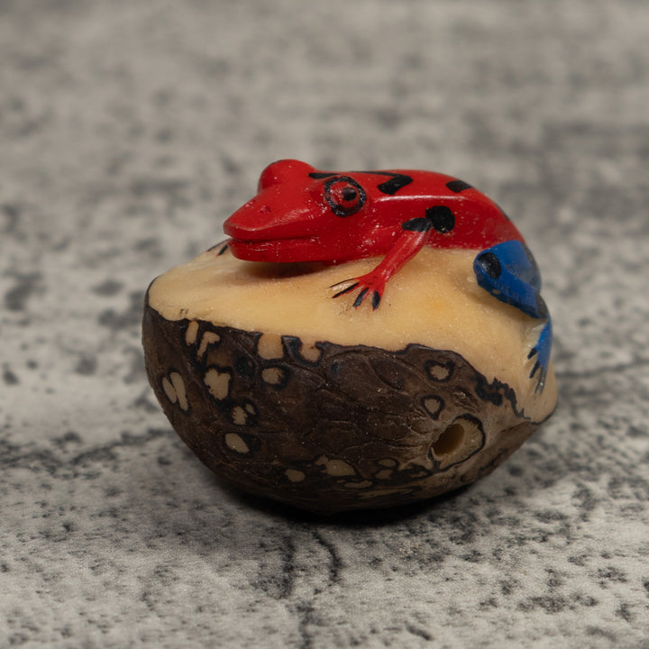 Vintage Frog Tagua Carving