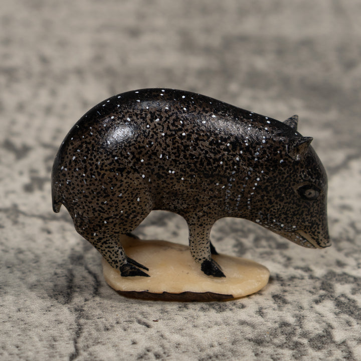 Rainforest Wild Pig Tagua Carving