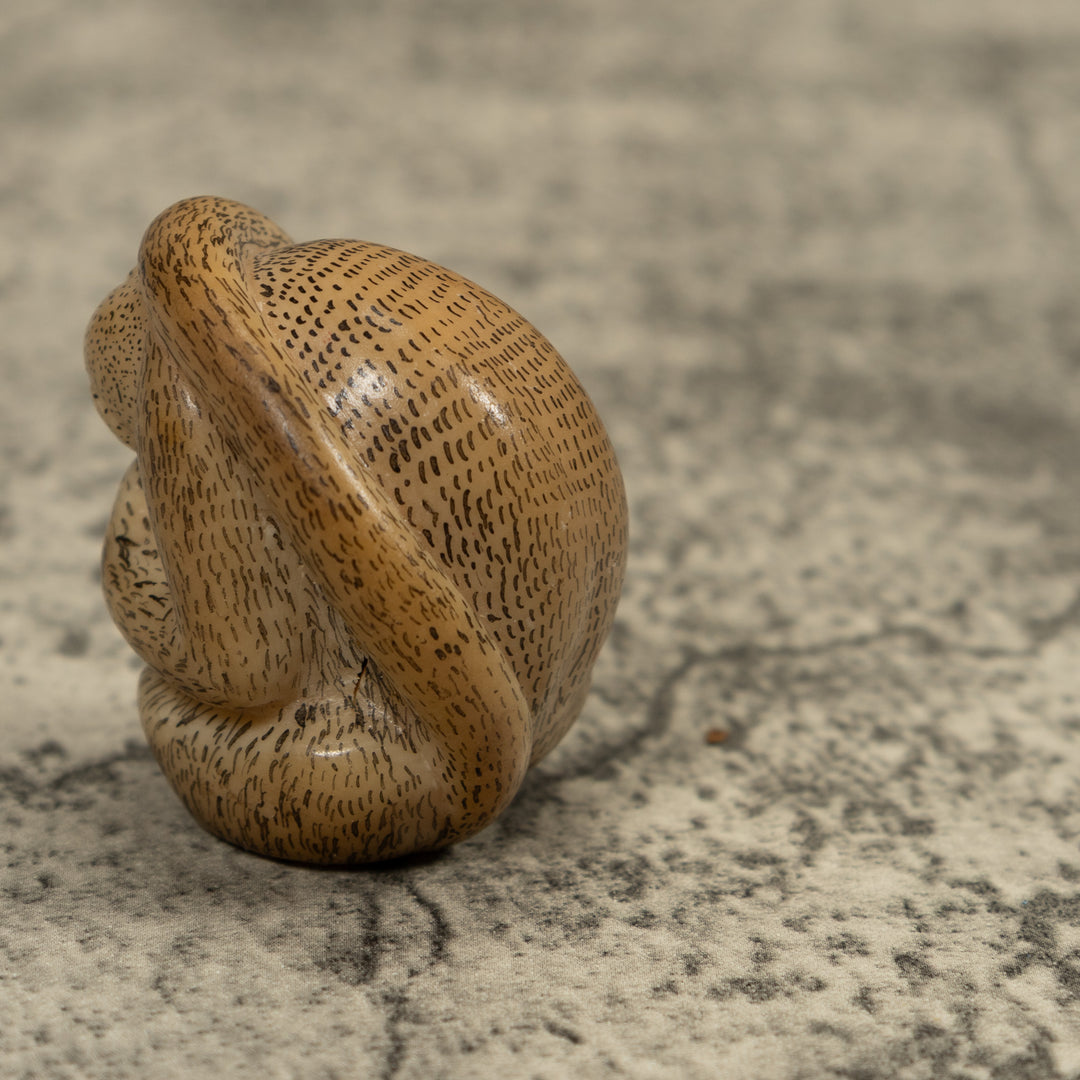 Vintage Monkey Tagua Carving