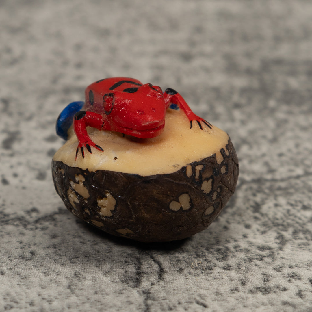 Vintage Frog Tagua Carving