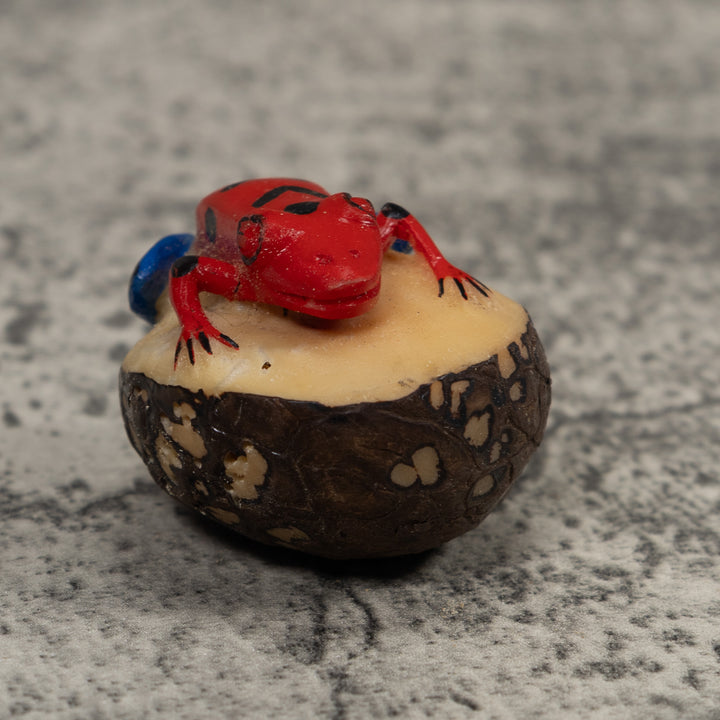 Vintage Frog Tagua Carving