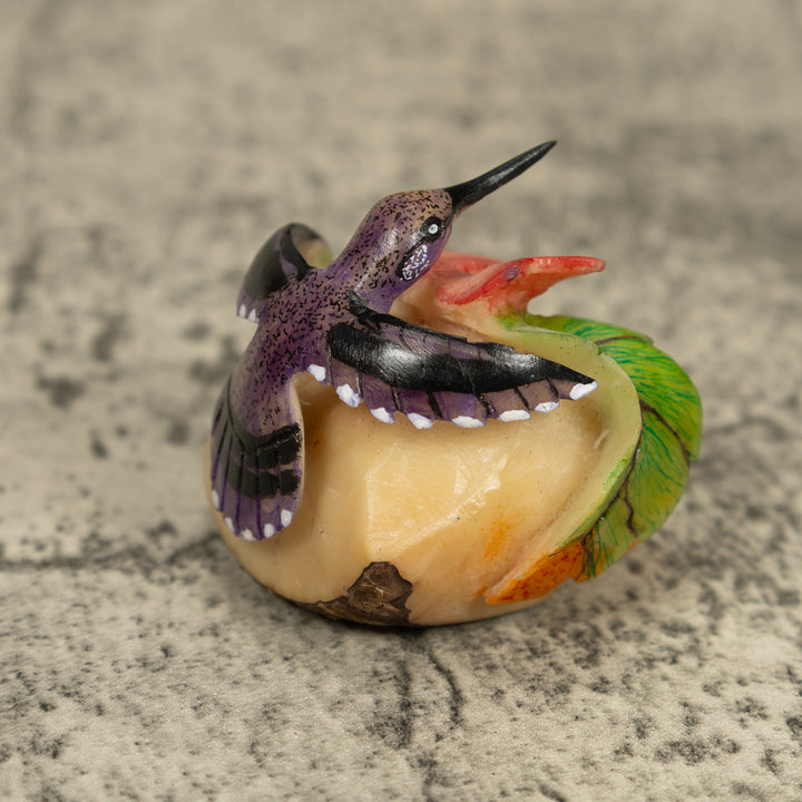 Hummingbird Tagua Carving