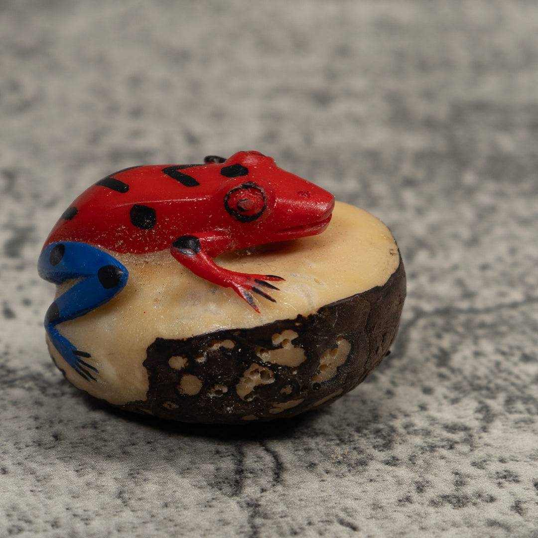 Vintage Frog Tagua Carving