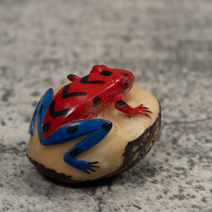 Vintage Frog Tagua Carving