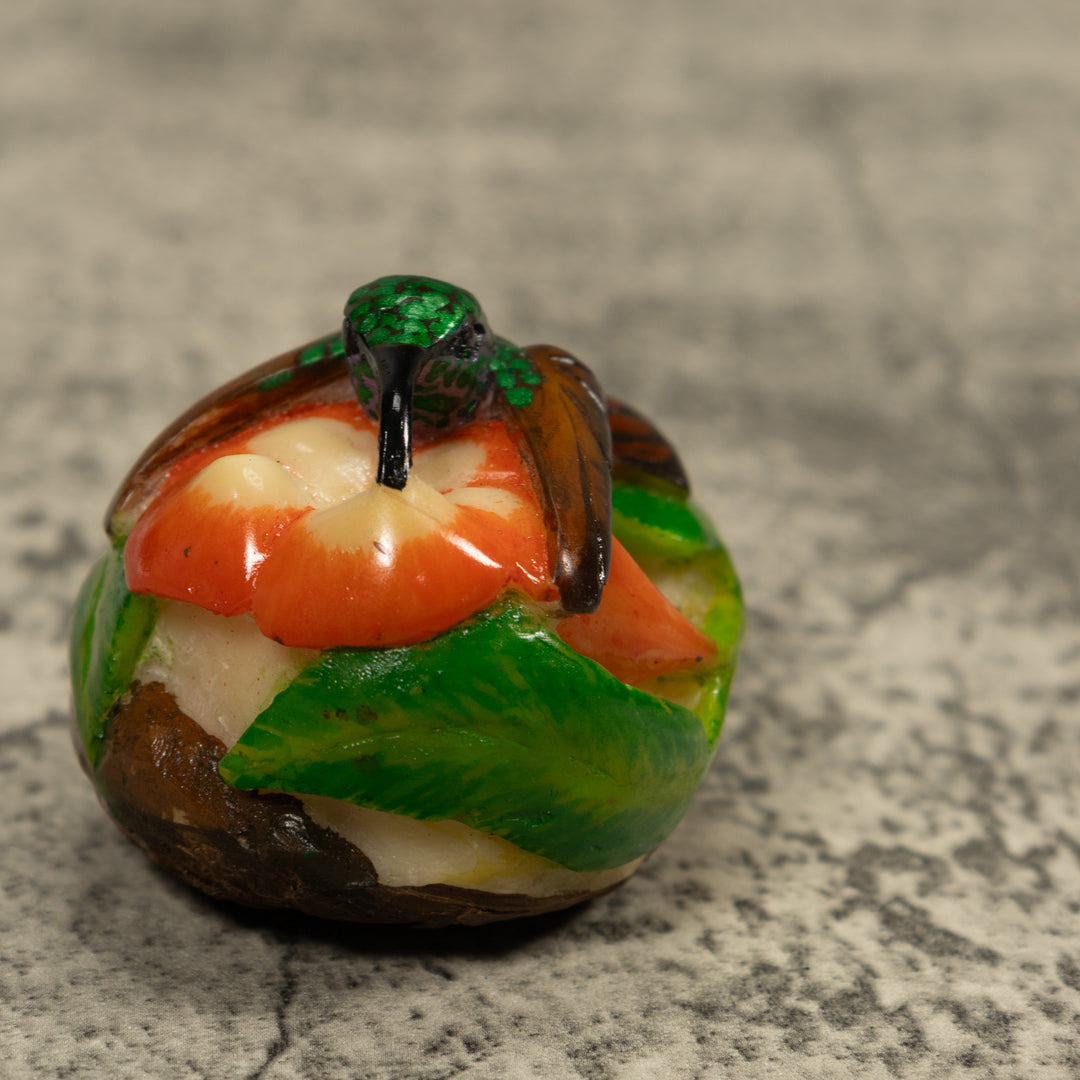 Hummingbird Tagua Carving