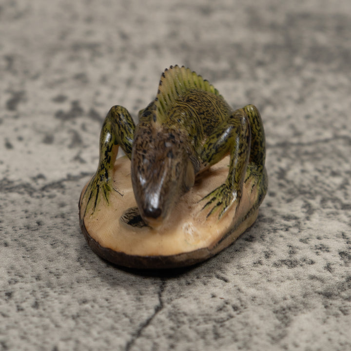 Iguana Lizard Reptile Tagua Carving