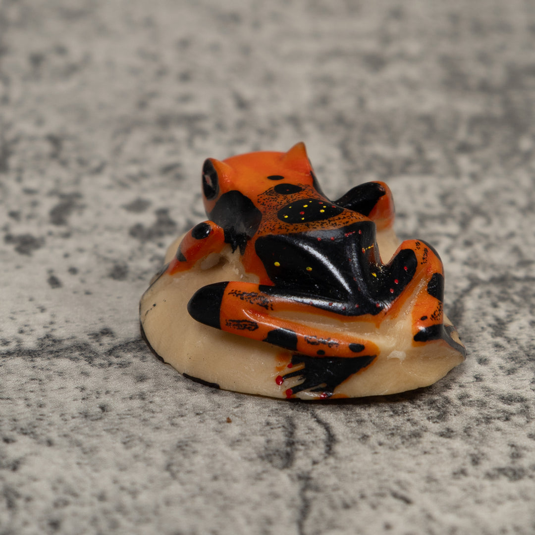 Vintage Poison Dart Frog Tagua Carving