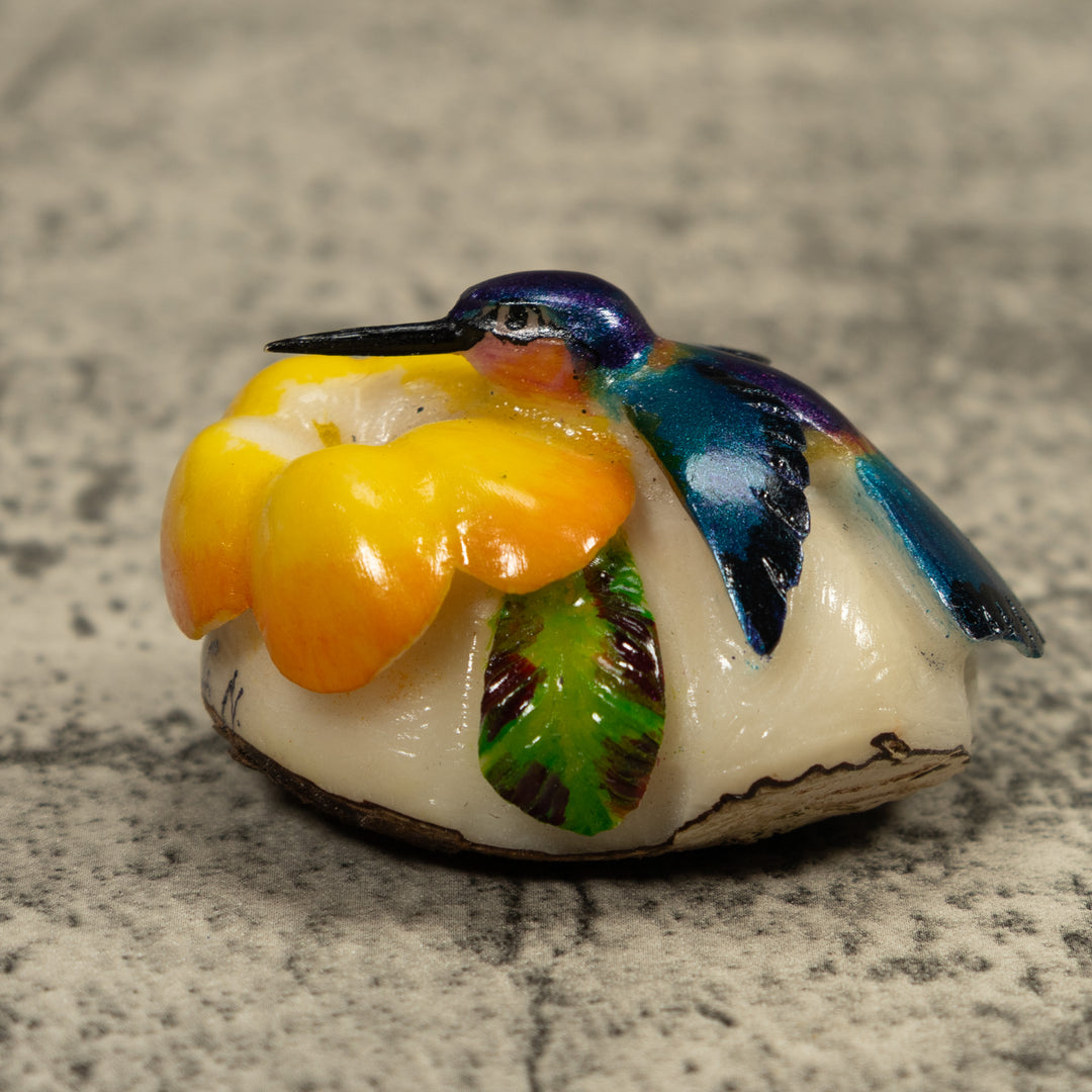 Hummingbird Tagua Carving