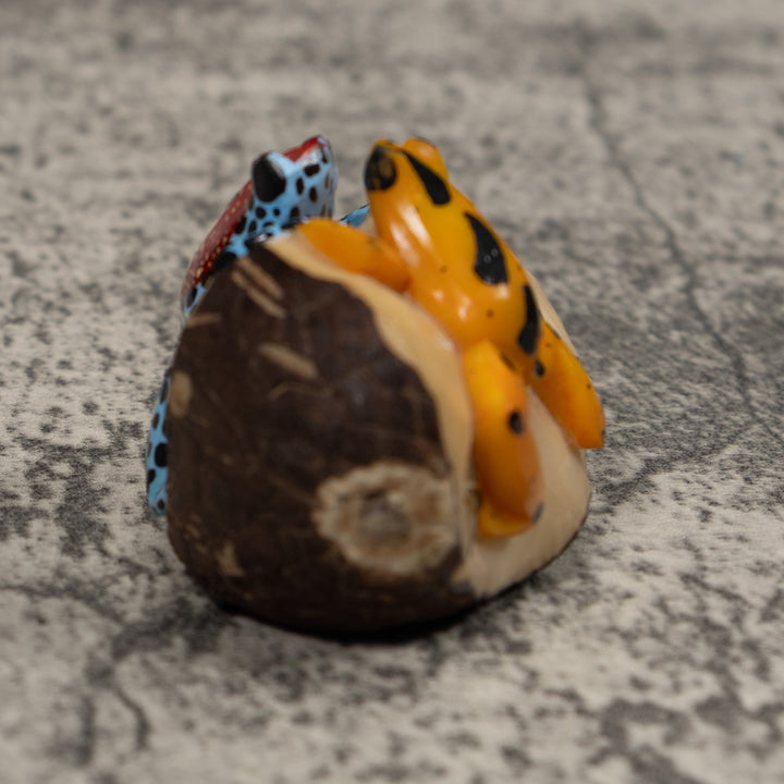 Double Poison Dart Frog Tagua Carving