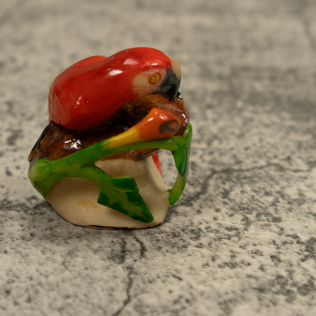Macaw Parrot Bird Tagua Carving