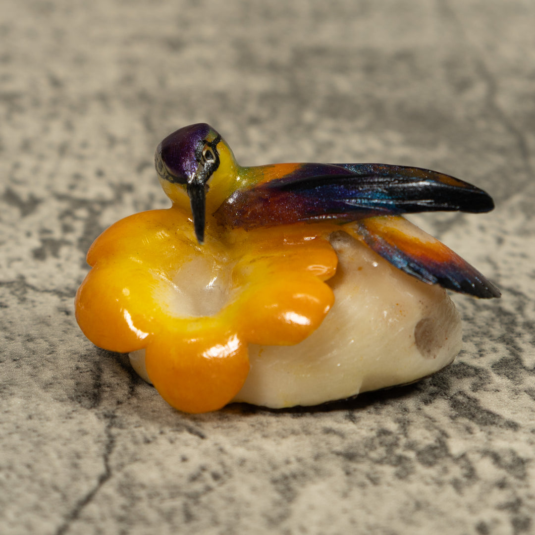 Hummingbird Tagua Carving