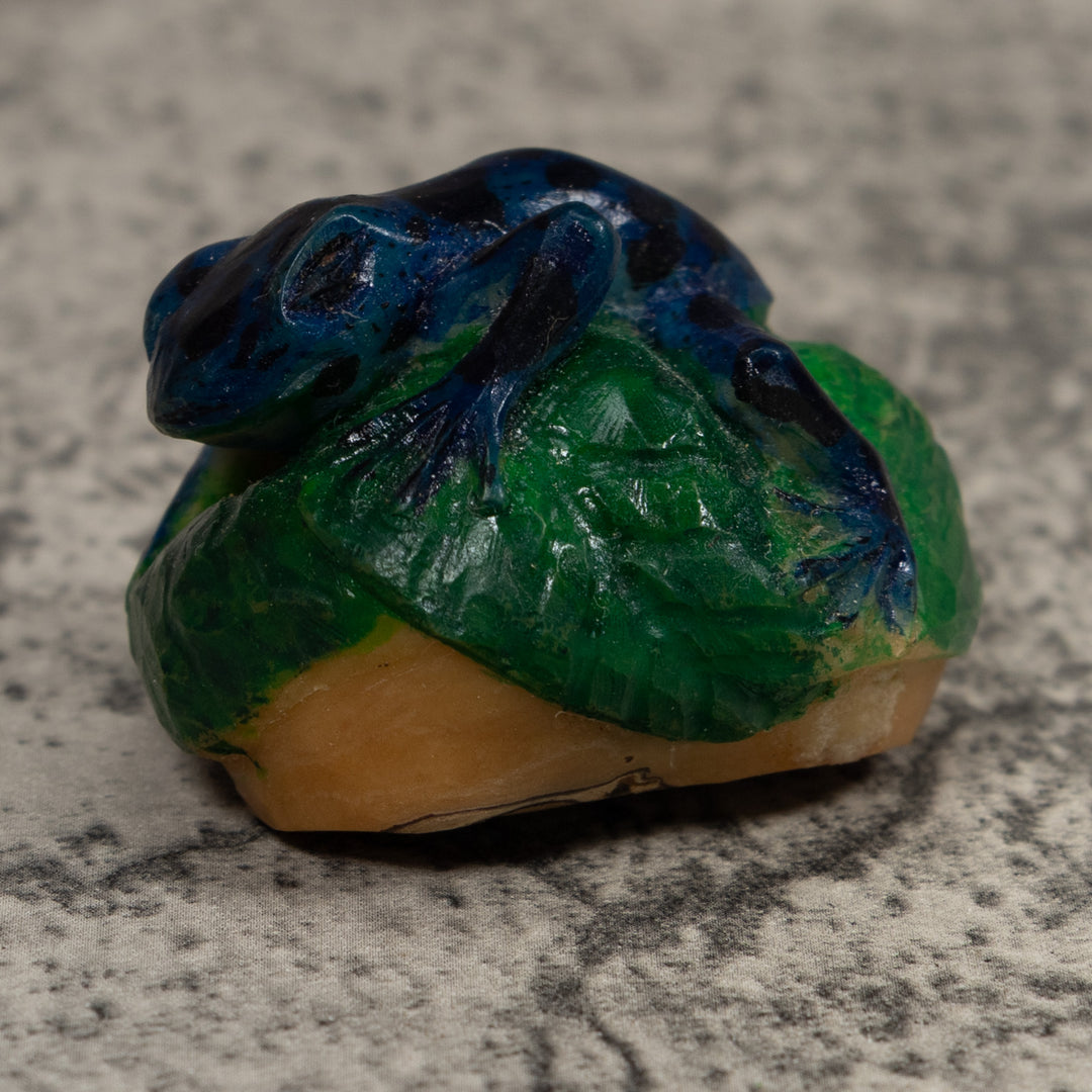 Vintage Frog Tagua Carving