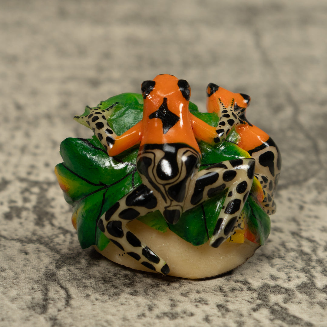 Double Poison Dart Frog Tagua Carving