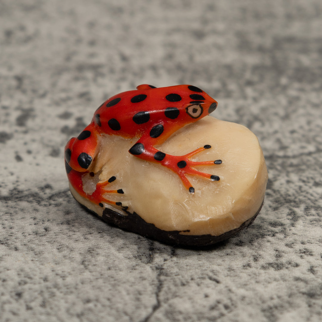 Vintage Frog Tagua Carving