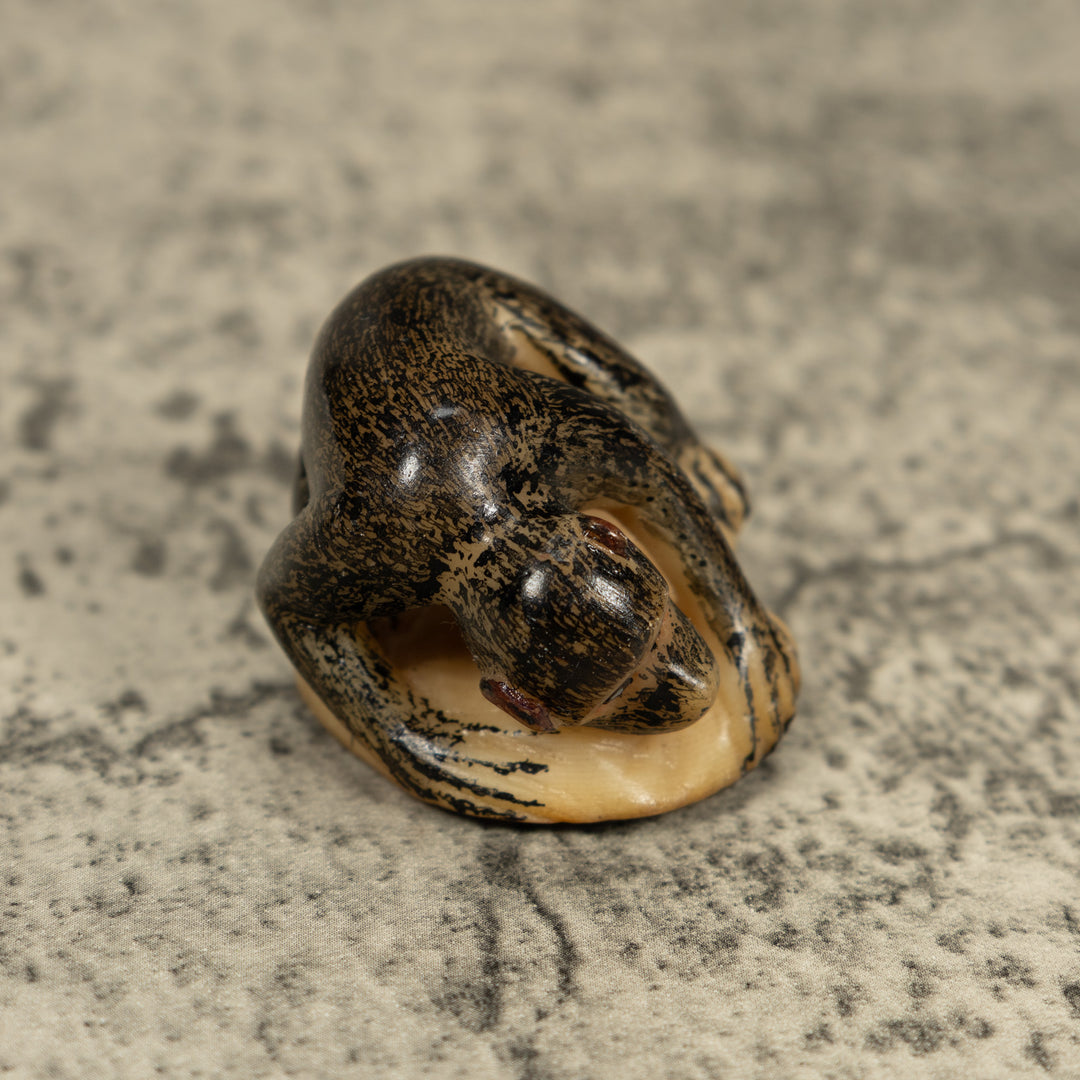 Vintage Howler Monkey Tagua Carving