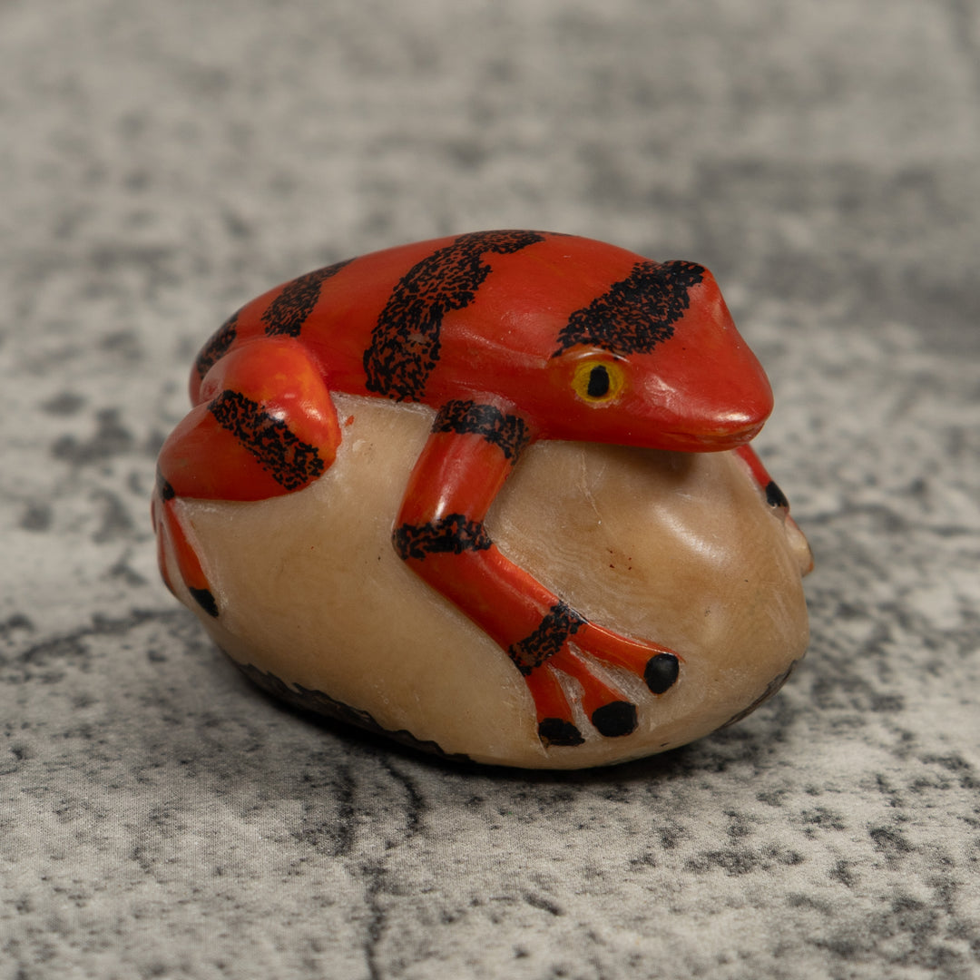 Vintage Frog Tagua Carving