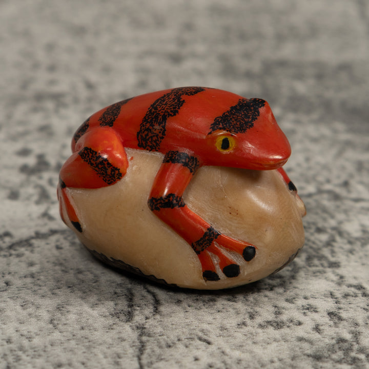 Vintage Frog Tagua Carving
