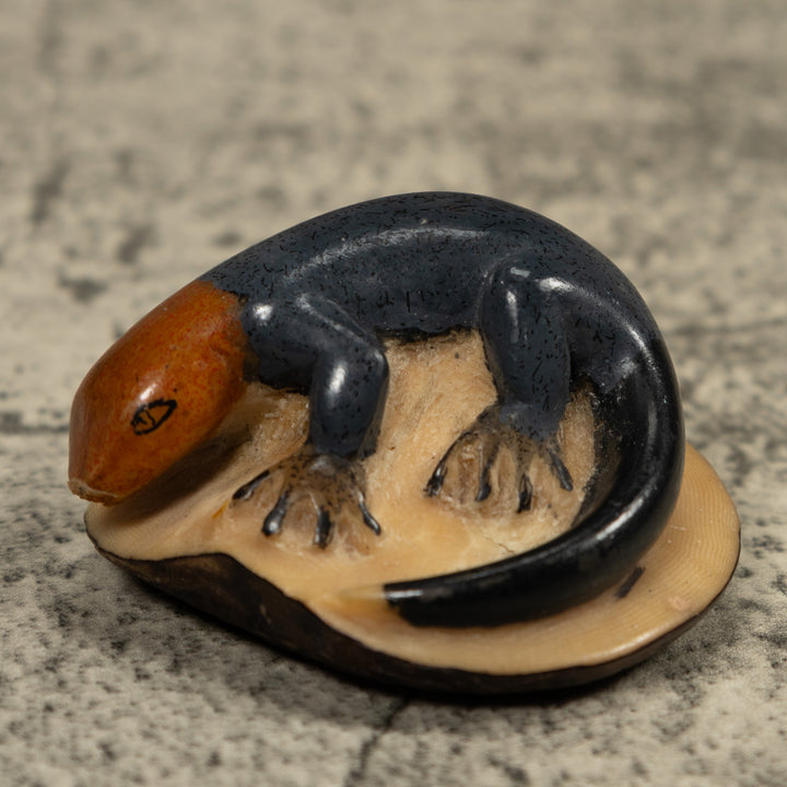 Redhead Gecko Tagua Carving