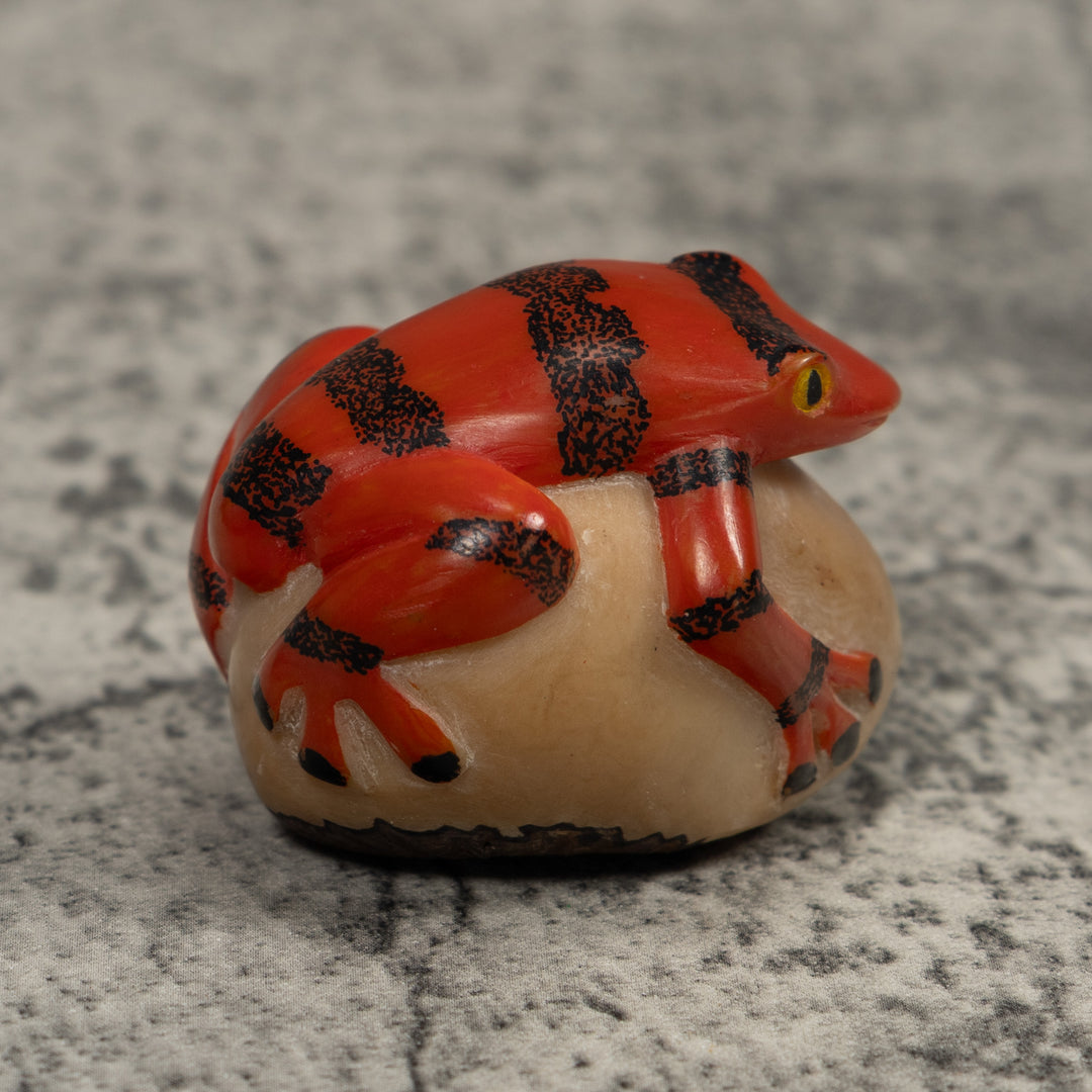 Vintage Frog Tagua Carving