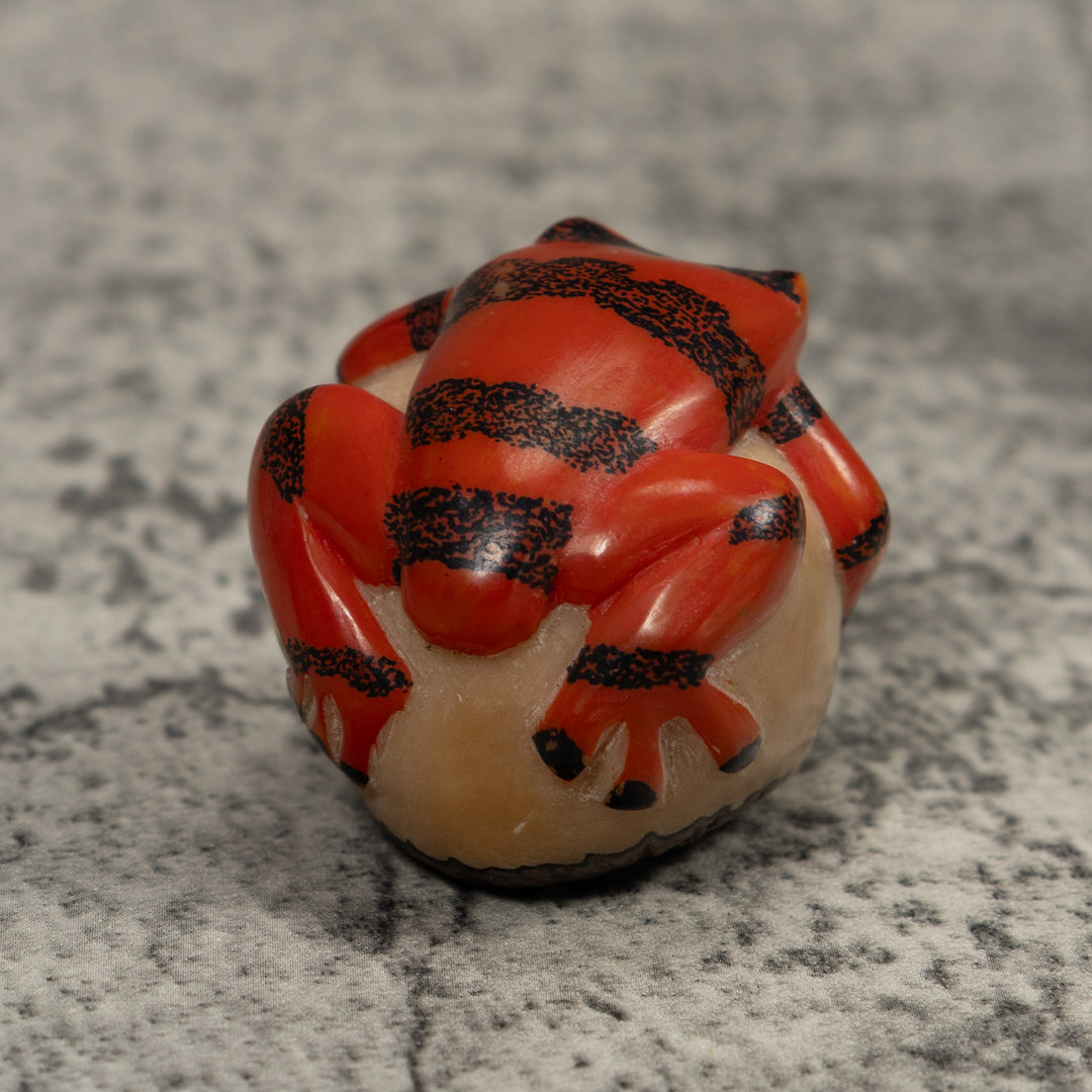 Vintage Frog Tagua Carving