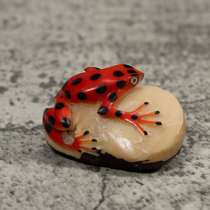 Vintage Frog Tagua Carving