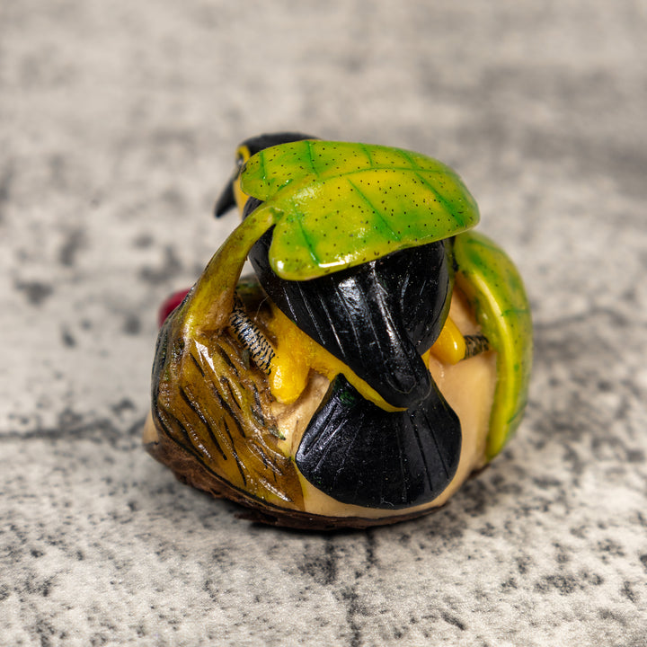 Oriole Bird In Jungle Tagua Carving