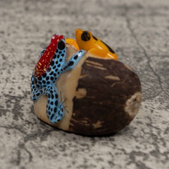 Double Poison Dart Frog Tagua Carving