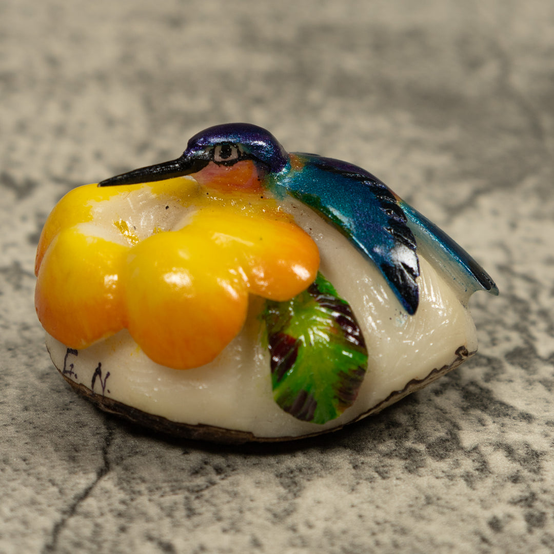 Hummingbird Tagua Carving