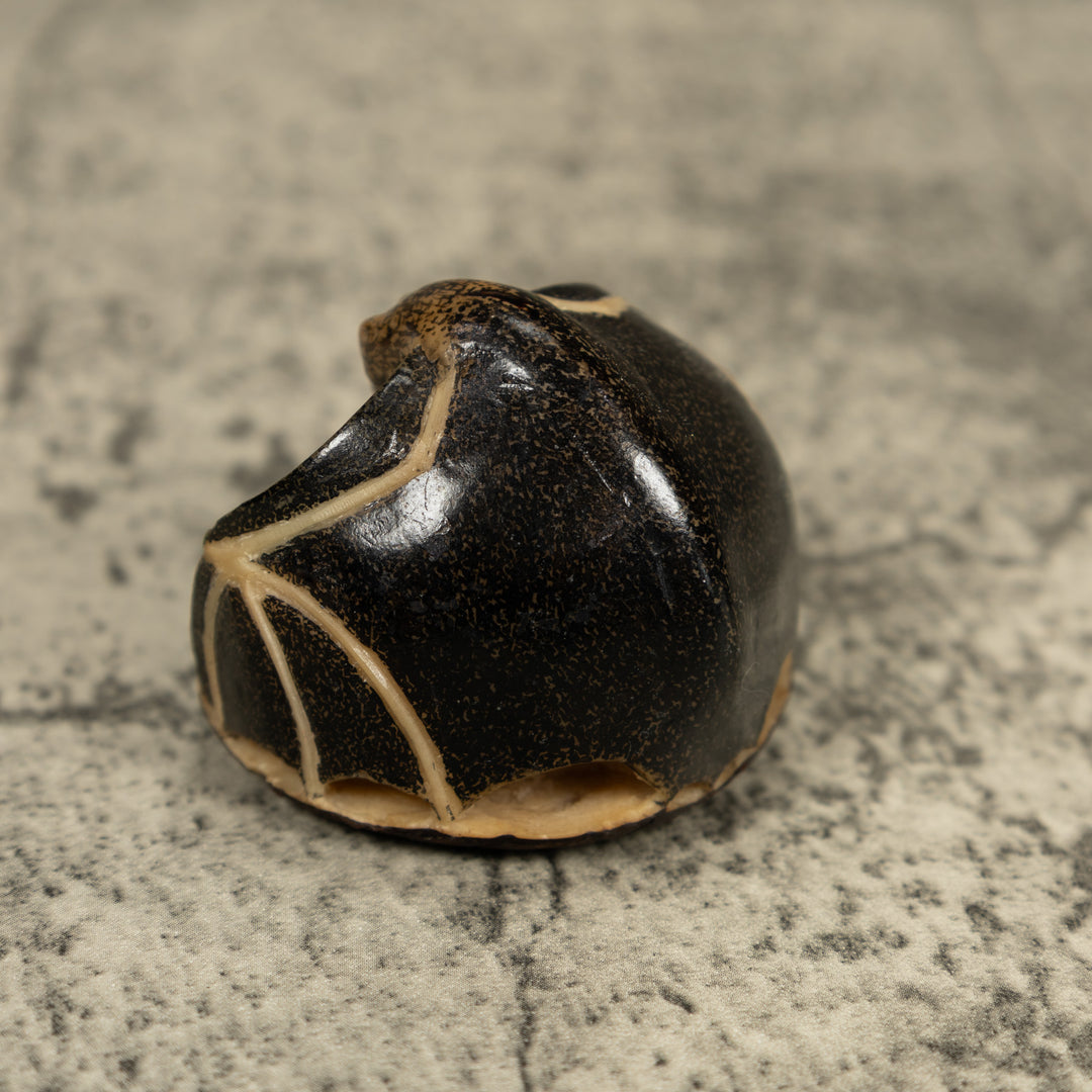 Vintage Vampire Bat And Frog Tagua Carving