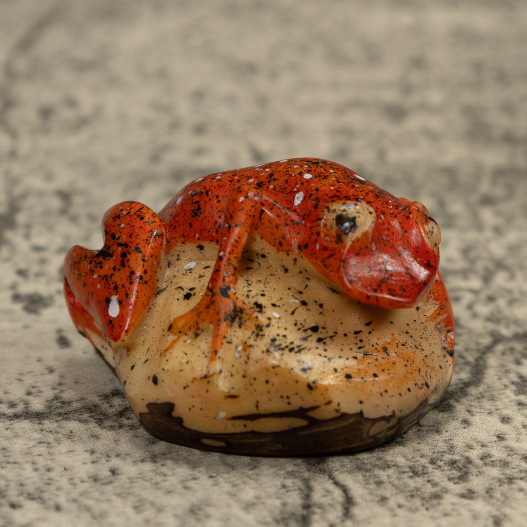 Vintage Frog Tagua Carving