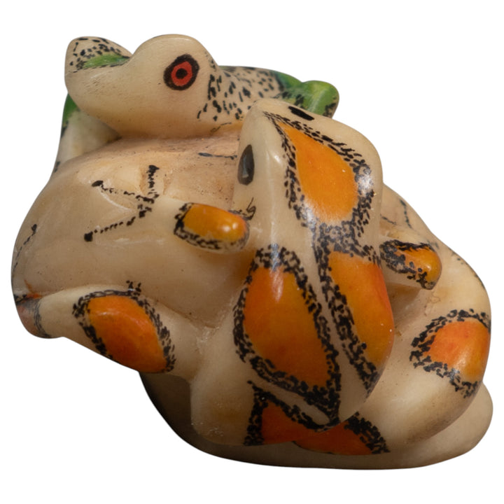 Double Poison Dart Frog Tagua Carving