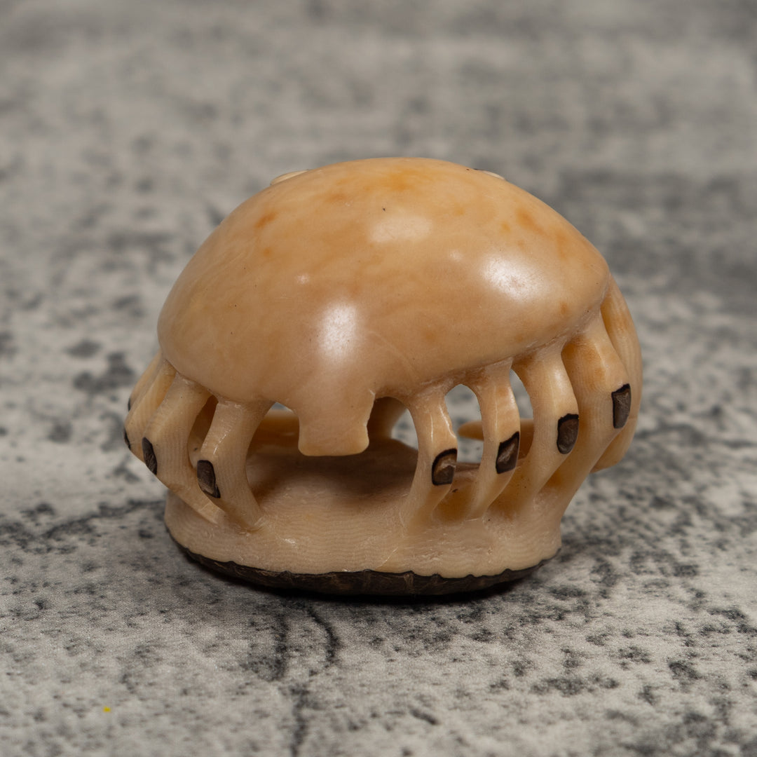 Vintage White Crab Tagua Carving