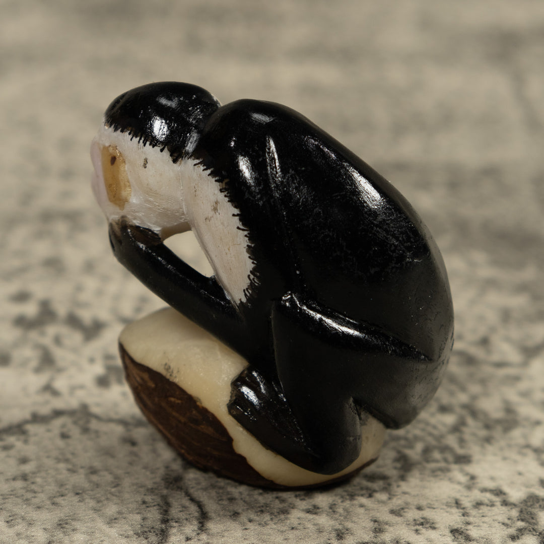 White Face Monkey Tagua Carving