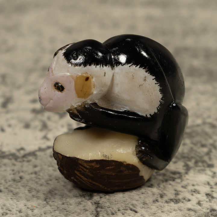 White Face Monkey Tagua Carving